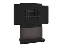 Middle Atlantic Forum stand - for LCD display / video conferencing system - dark finish - asian night and charcoal grey - TAA Compliant
