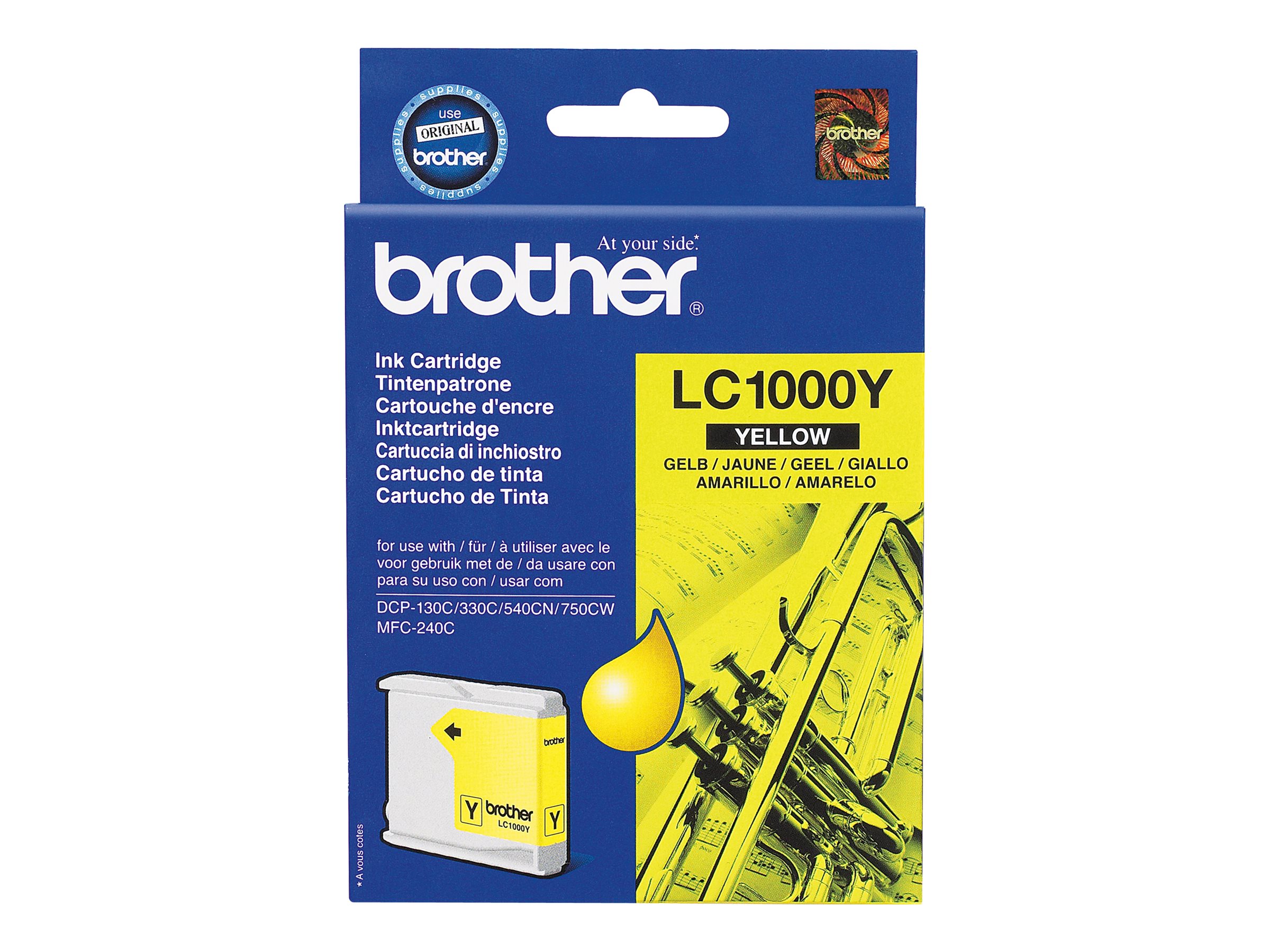 Brother Lc1000y Yellow Original Ink Cartridge
