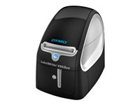 Dymo LabelWriter 450 Duo Direct Thermal Printer - Monochrome - Label Print  - USB - Platinum