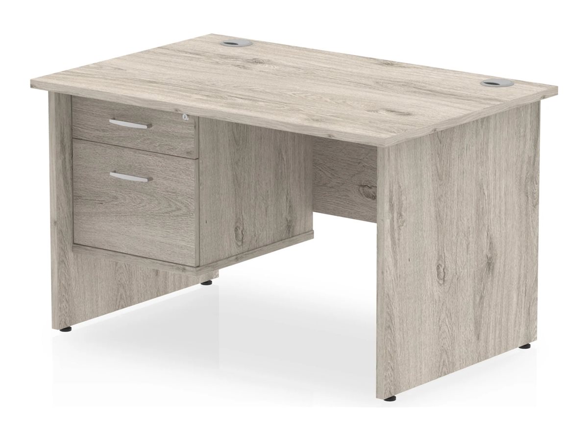 Dynamic Impulse Desk Rectangular Grey Oak