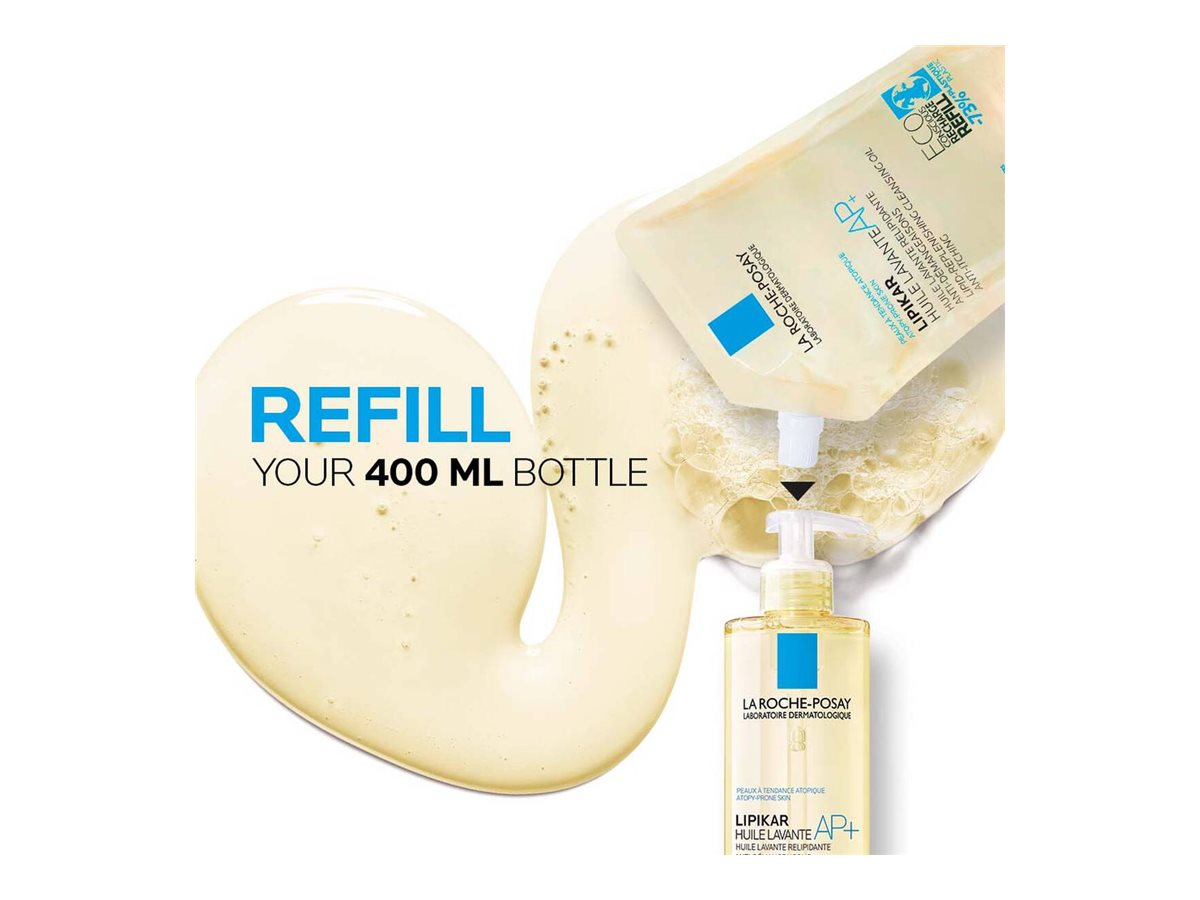 La Roche-Posay Lipikar AP+ Lipid-Replenishing Cleansing Oil Refill - 400ml