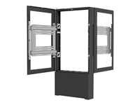 Chief Impact Floor Kiosks Series LF55UBP-B2B stand - for 2 LCD displays / AV System - black