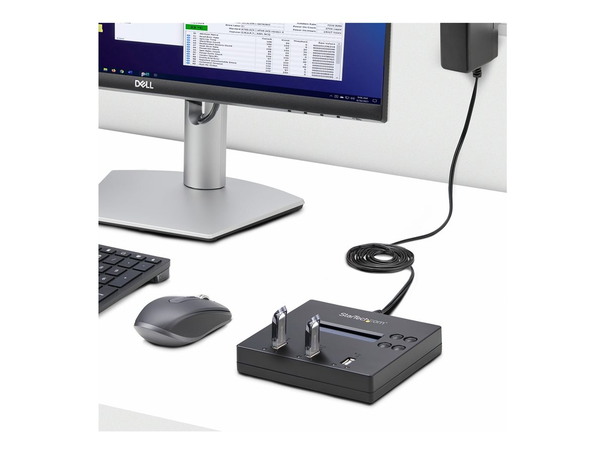 StarTech.com 1:2 Standalone USB Duplicator and Eraser - Memory Stick Cloner - USB 2.0 Flash Drive Copier / Thumb Eraser (USBDUP12) - duplikátor jednotky USB – foto 11