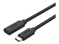 Unitek USB 3.2 Gen 2 / Thunderbolt 3 USB Type-C forlængerkabel 1m Sort