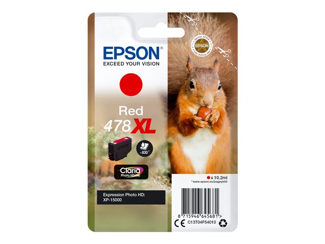 EPSON 1LB Singlepack Red 478XL w/s C13T04F54020