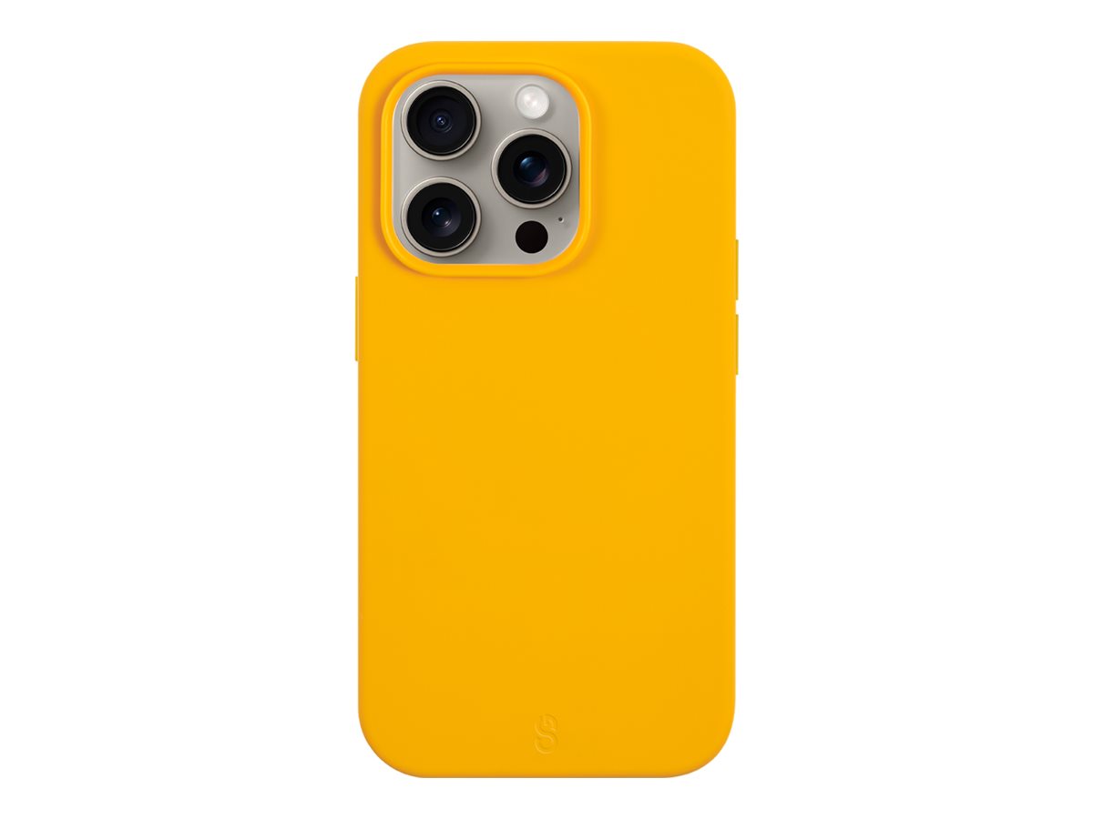 LOGiiX Vibrance Silicone Back Cover for iPhone 15 Pro - Mustard Yellow