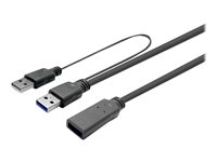 VivoLink Pro USB 2.0 / USB 3.0 / USB 3.2 Gen 1 USB forlængerkabel 12.5m Sort
