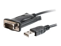 C2G 5ft USB to DB9 Serial Cable RS232 Adapter Cable Serial adapter USB RS-232 black