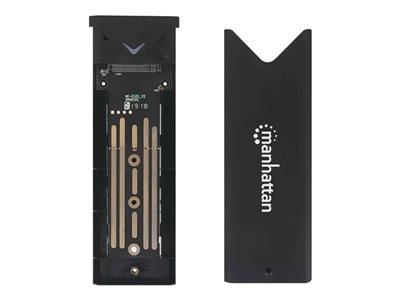 M.2 NVMe SSD Enclosure, USB-C Female Connection, 1