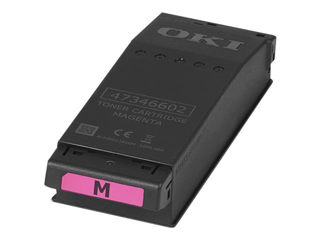 OKI magenta original toner Product shot Right-angle 79400