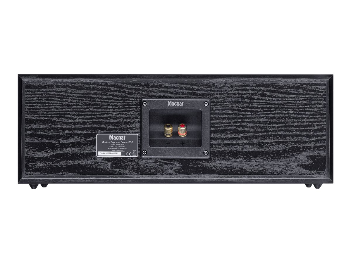 Magnat Monitor Supreme II 252 Center Channel Speaker - Black - MSC252B - Open Box or Display Models Only