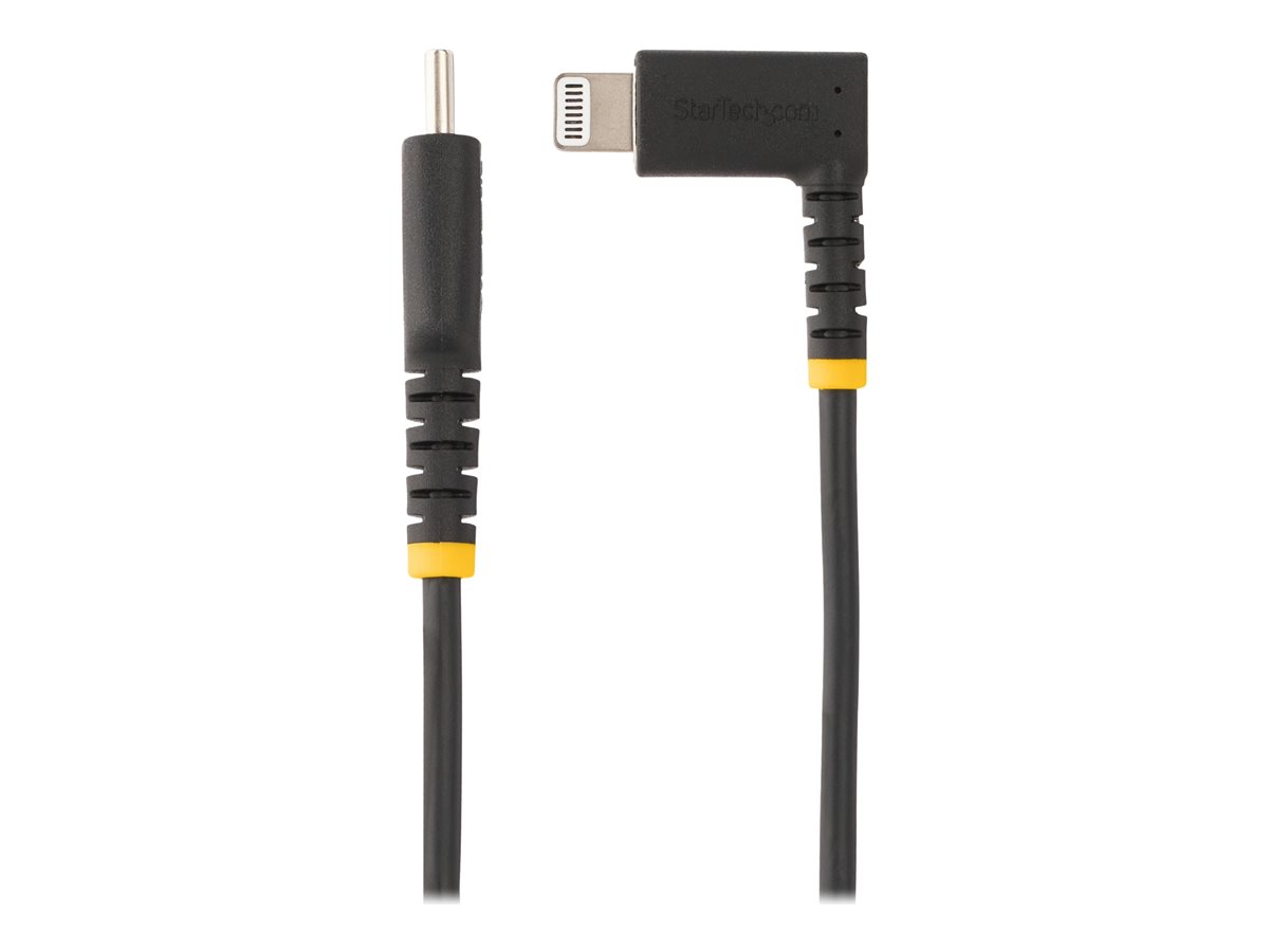 StarTech.com 3ft (1m) Durable USB-C to Lightning Cable - Right-Angled Heavy Duty Aramid Fiber USB Type-C to Lightning Charging/Sync Cord - Apple MFi Certified - Rugged iPhone Lightning Cable - kabel Lightning - 1 m – foto 3