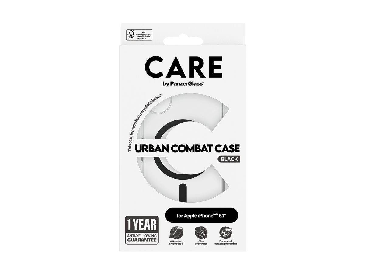 CARE by PanzerGlass Case for Apple iPhone 16 - Transparent