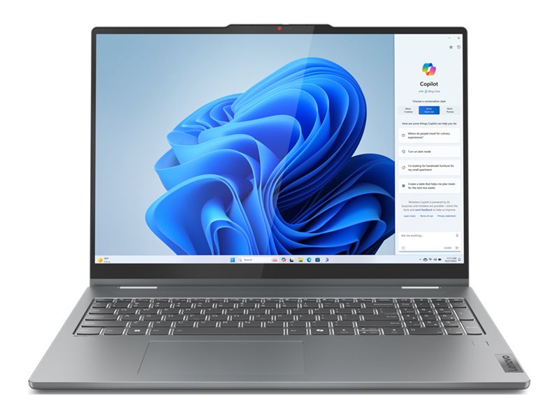 Lenovo IdeaPad 5 2-in-1 16AHP9 83DS Notebook - 16 inch - 16 GB RAM - 512 GB SSD NVMe - AMD Ryzen 5 - Radeon 760M - Luna Gray - 83DS0001CF