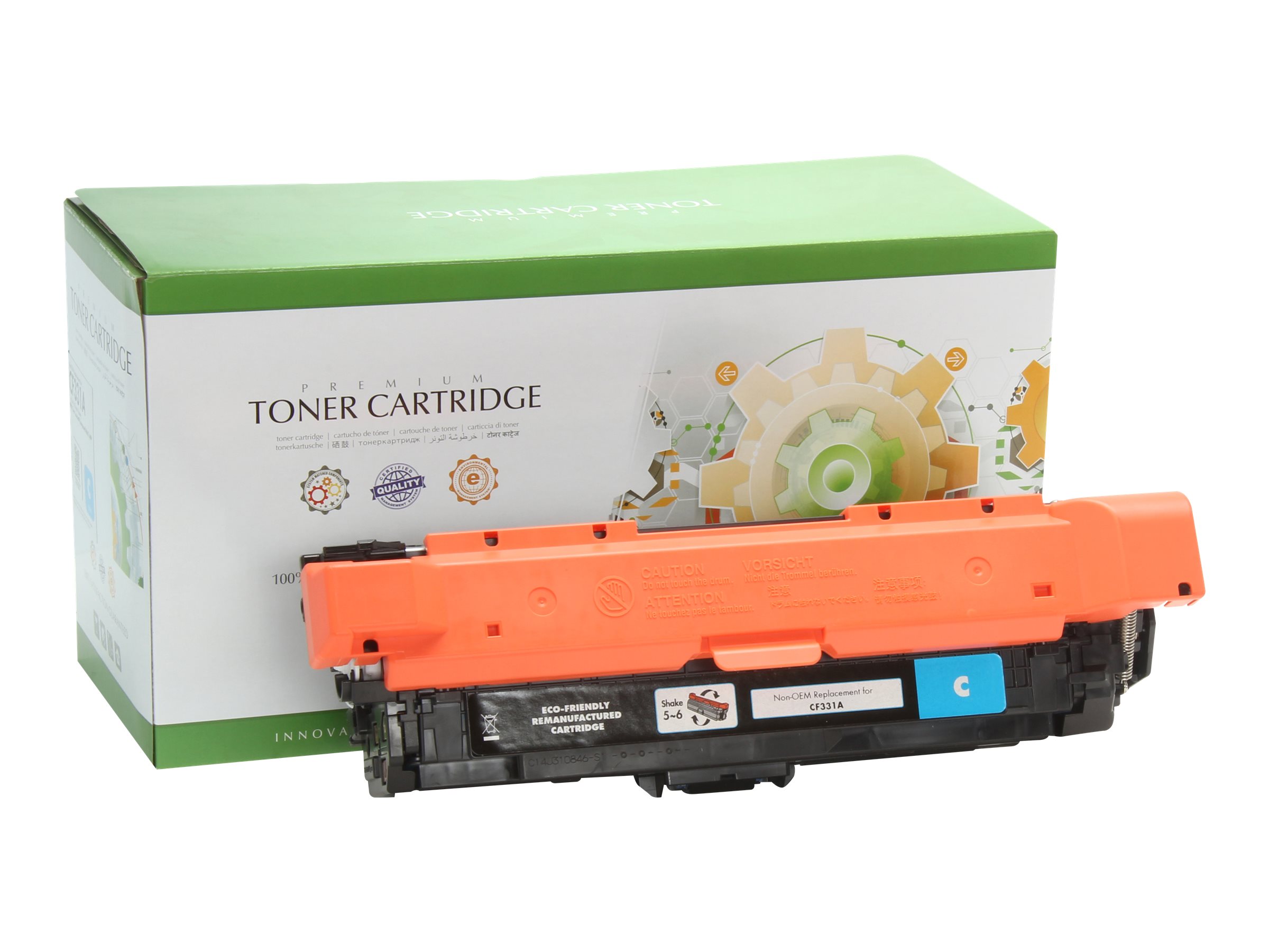 STATIC Toner cartridge compatible with HP CF331A cyan remanufactured 15.000 pages