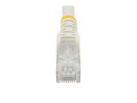 StarTech.com 15ft CAT6 Ethernet Cable, 10 Gigabit Snagless RJ45 650MHz 100W PoE Patch Cord, CAT 6 10GbE UTP Network Cable w/Strain Relief, White, Wiring is UL Certified/TIA - Category 6 - 24AWG (N6PATCH15WH)