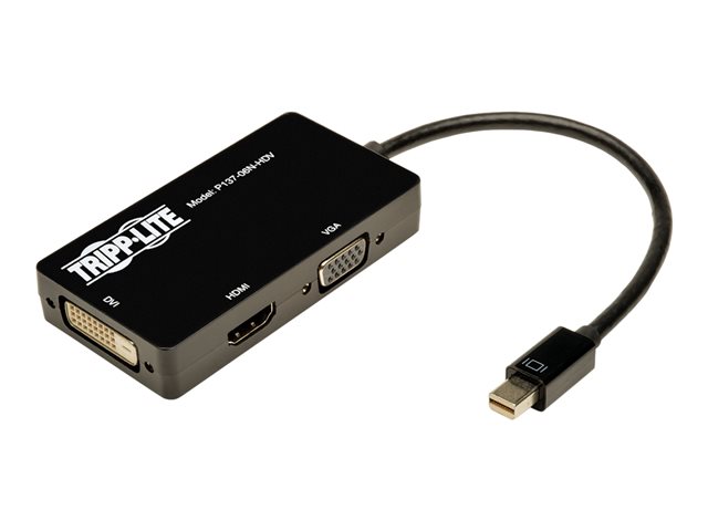 Tripp Lite 6in Mini DisplayPort to VGA / DVI / HDMI Adapter Converter mDP 6