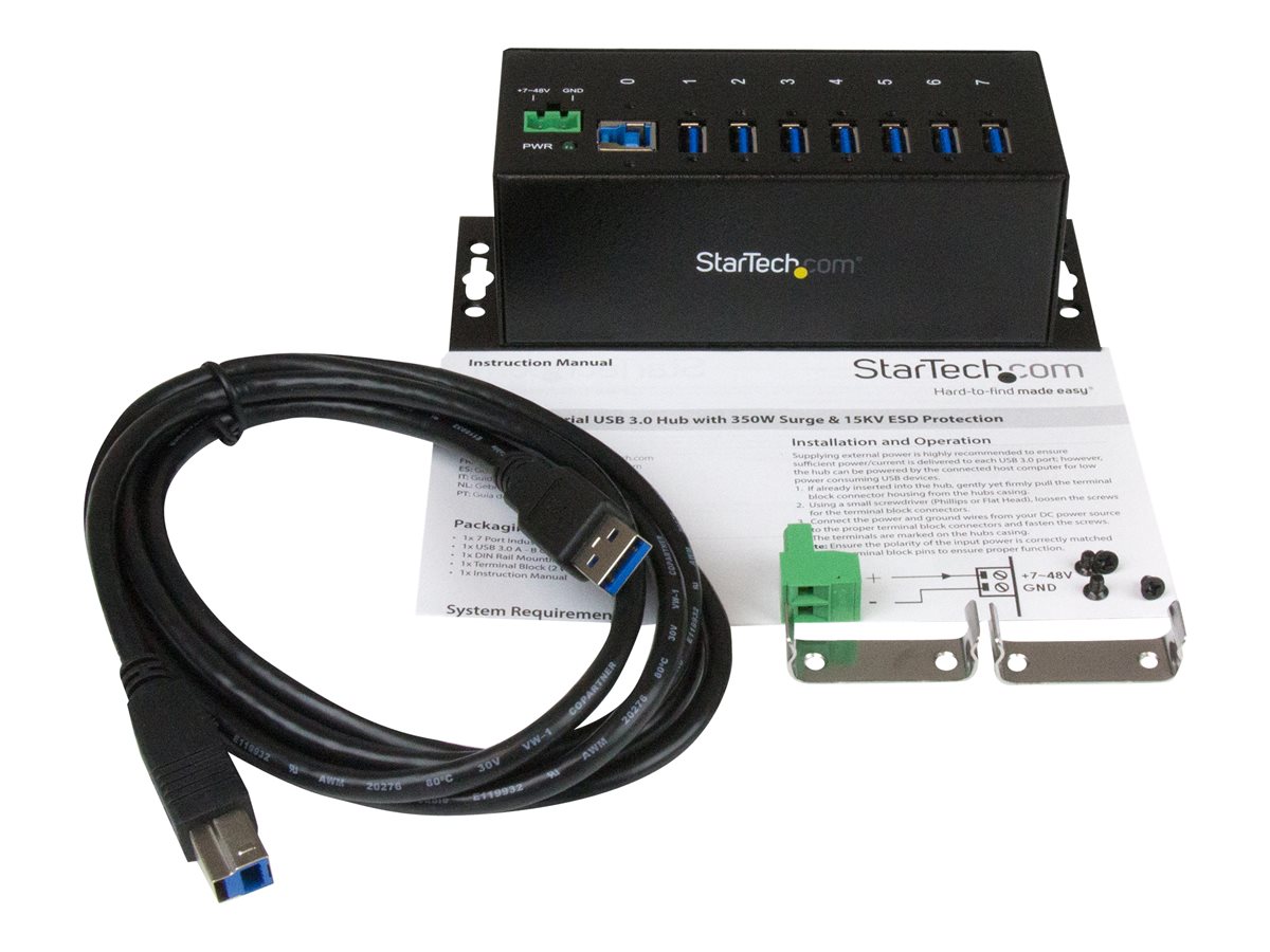 STARTECH 7 Port Industrial USB 3.0 Hub - Metal – foto 5
