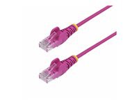 StarTech.com 6in Pink Slim CAT6 Ethernet Cable, Snagless, 28AWG, LSZH