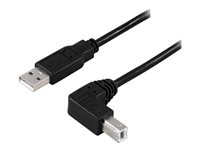 DELTACO USB 2.0 USB-kabel 1m Sort