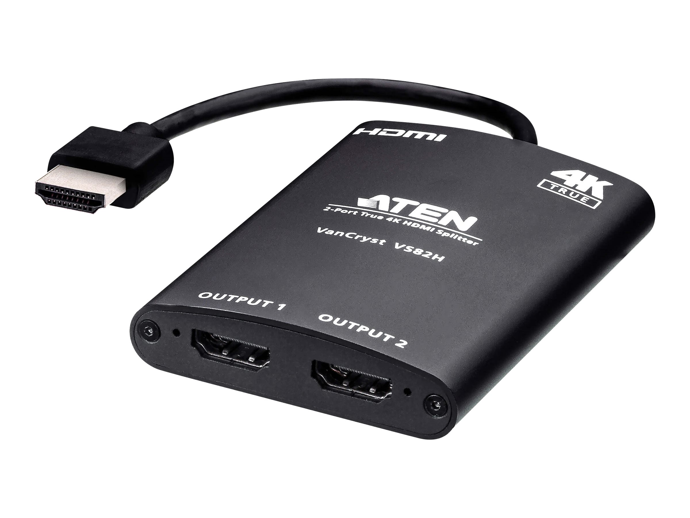 Aten VS184B Splitter HDMI 4K 4 Porte - Ripartitore Video 1 Ingresso 4 Uscite Con HDR E HDCP 2.2