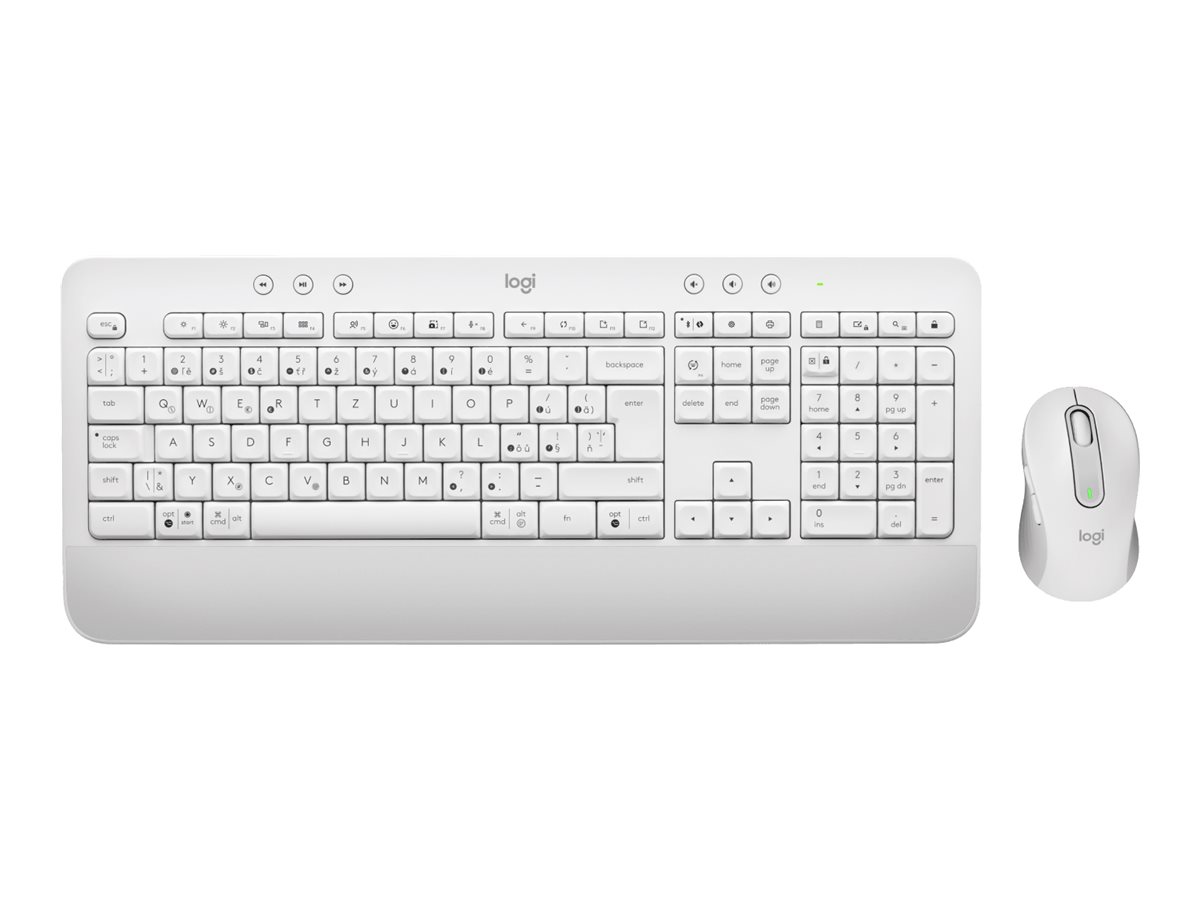 Logitech Signature MK650 Combo for Business - klávesnice a sada myši - QWERTZ - česká - bělavá Vstupní zařízení