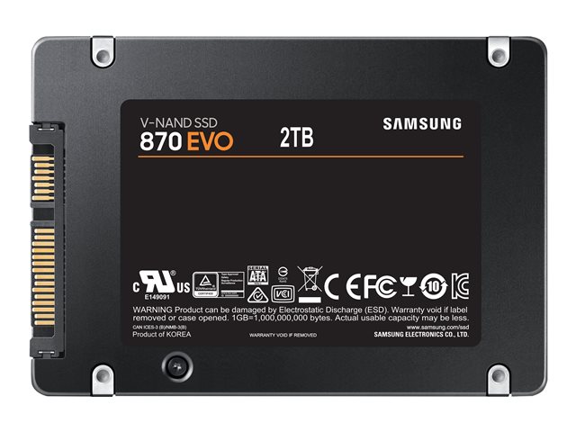 SAMSUNG SSD 870 EVO 2TB 2.5inch SATA MZ-77E2T0B/EU