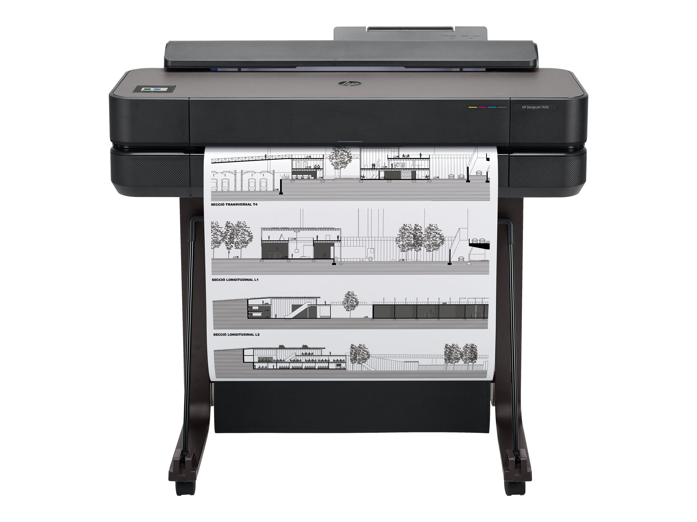 HP DesignJet T650 - 610 mm (24") Gro?formatdrucker - Farbe - Tintenstrahl - Rolle A1 (61,0 cm x 91,4 m) - 2400 x 1200 dpi