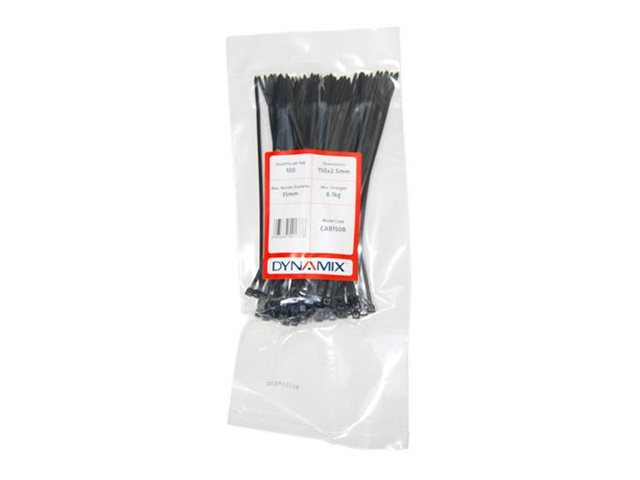 Dynamix cable tie 2.5 Package view Front 76950