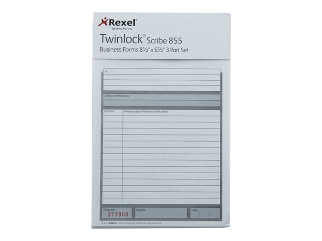 Twinlock Scribe 855 - business form - 75 sheets - triplicate