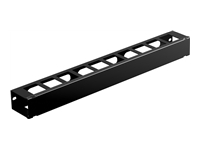 IOGEAR - Conduit de gestion de câble de rack (horizontal) - 1U - 19