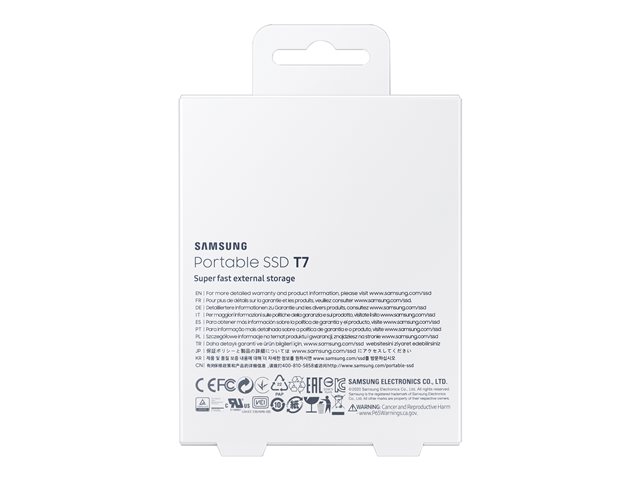 Samsung T7 MU-PC2T0T - SSD - 2 To - USB 3.2 Gen 2