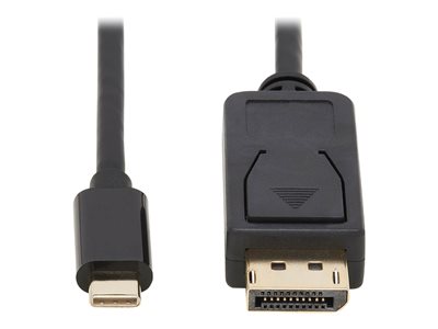 Tripp Lite USB C to DisplayPort Adapter Cable, Bi-Directional 4K 60Hz, Locking DP Connector, HDR, M/M, 6 ft.