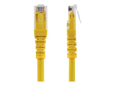 Startech 35ft CAT6 Ethernet Cable, 10 Gigabit Molded RJ45 650MHz 100W PoE Patch Cord, CAT 6 10GbE UTP Network Cable with Strain Relief, Yellow, Wiring is UL Certified/TIA