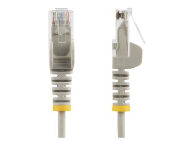 0065030882668 - 05m CAT6 Cable - Grey Slim CAT6 Patch Cable - Snagless - LSZH - patch cable - 50 cm - grey - Grau - 05 meter