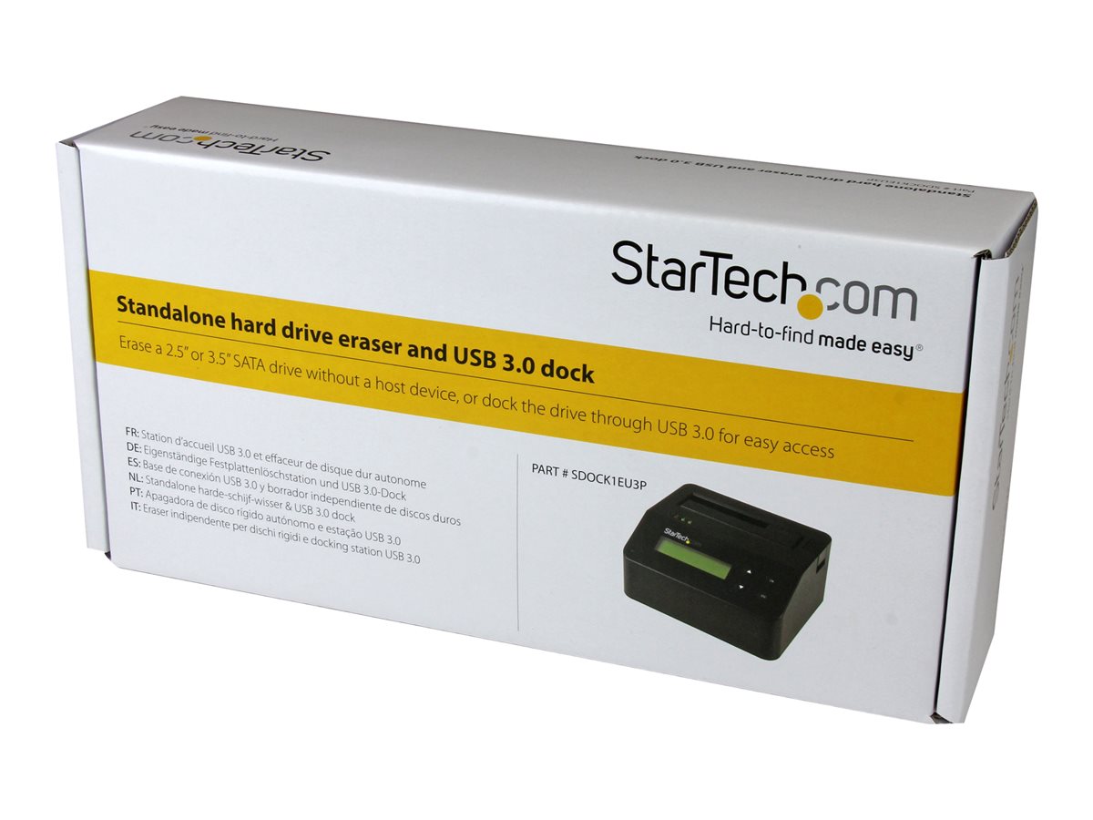 StarTech.com USB 3.0 Hard Drive Eraser Dock for 2.5" & 3.5" SATA/ IDE SSD HDD + mSATA & M.2 - Standalone Secure Erase Wiper & Sanitizer (SDOCK1EU3P) - hard drive eraser – foto 9