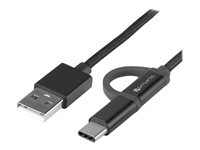 4smarts ComboCord USB Type-C kabel 1m Sort