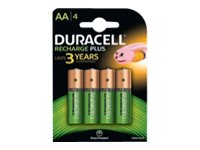 Duracell Recharge Plus AA type Batterier til generelt brug (genopladelige) 1300mAh