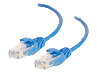 C2G 8ft Cat6 Ethernet Cable - Slim - Snagless Unshielded (UTP) - Blue