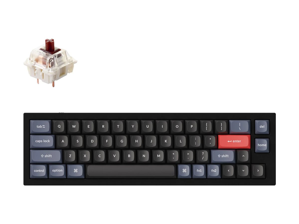 Keychron Q9 keyboard QMK custom mechanical fully assembled carbon black b Input Product shot Front 79800