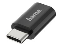 Hama USB 2.0 On-The-Go USB-C adapter Sort