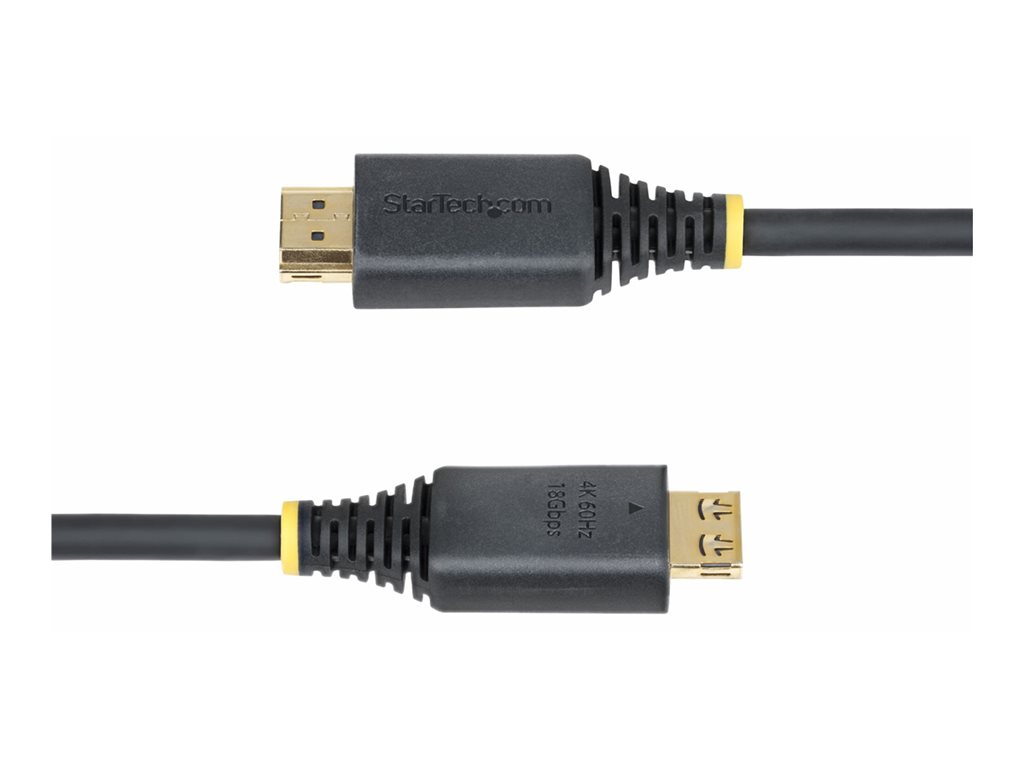 StarTech .com 3ft High Speed HDMI Cable w/Gripping Connectors, 4K 60Hz