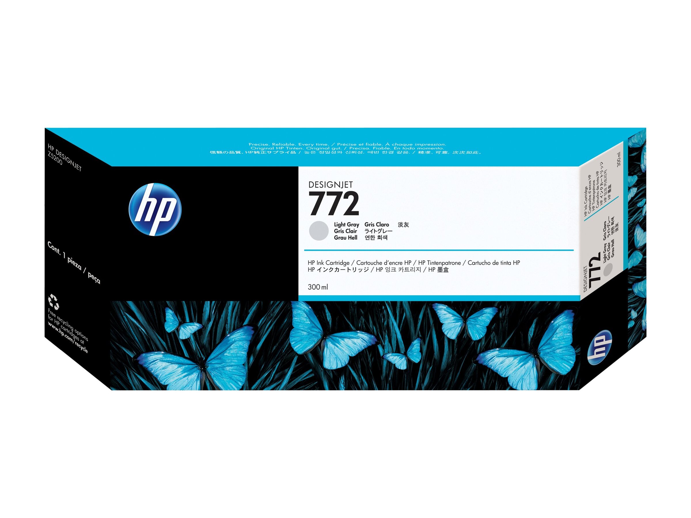 Hp 772 Light Grey Original Designjet Ink Cartridge Hp 772 Light Grey Original Designjet Ink Cartridge