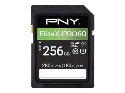 PNY SD EliteX-PRO 60 UHS-II 256GB - P-SD256V60280EXP6-GE