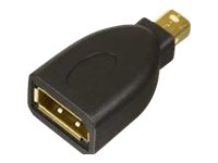 MicroConnect Adapter Mini DisplayPort han -> 20 pin DisplayPort hun Sort