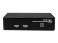 Startech 2 Port DisplayPort KVM Switch - 2560x1600 @60Hz - Dual Port DP USB, Keyboard, Video, Mouse Switch Box w/ Audio for C