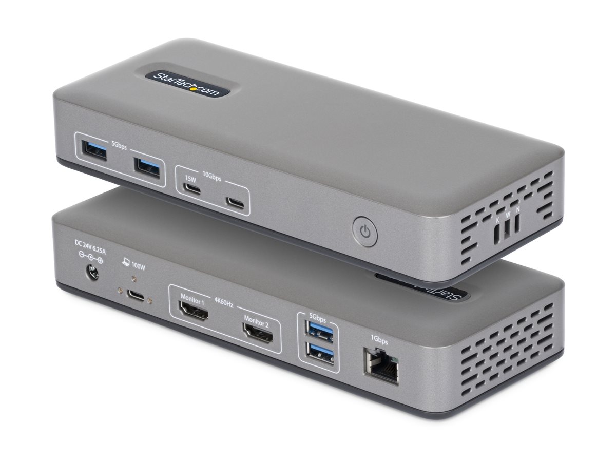 USB-C Dock 2x HDMI 4K60 1GbE 100W PD – foto 3