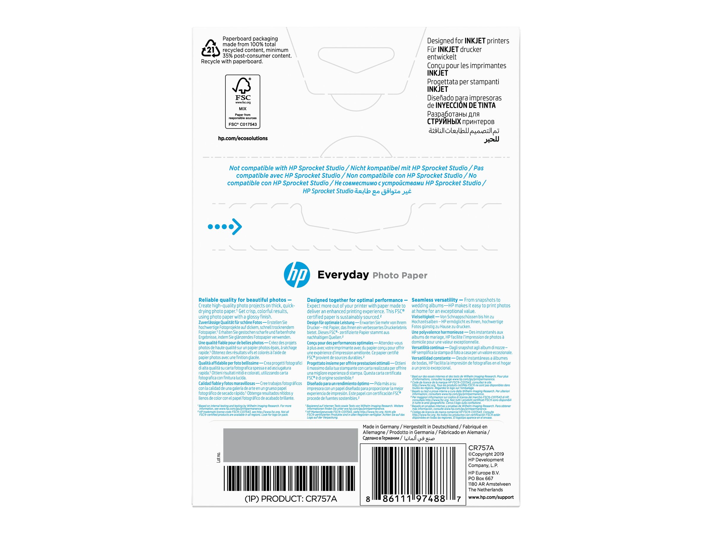 HP Everyday Photo Paper Glossy