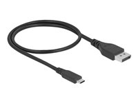 DeLOCK Adapter 24 pin USB-C han -> 20 pin DisplayPort han 50 cm Sort
