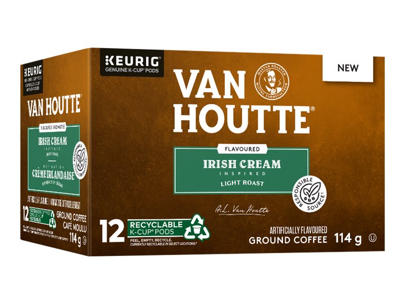 K-Cup Van Houtte Light Roast Coffee Pods - Irish Cream - 12s